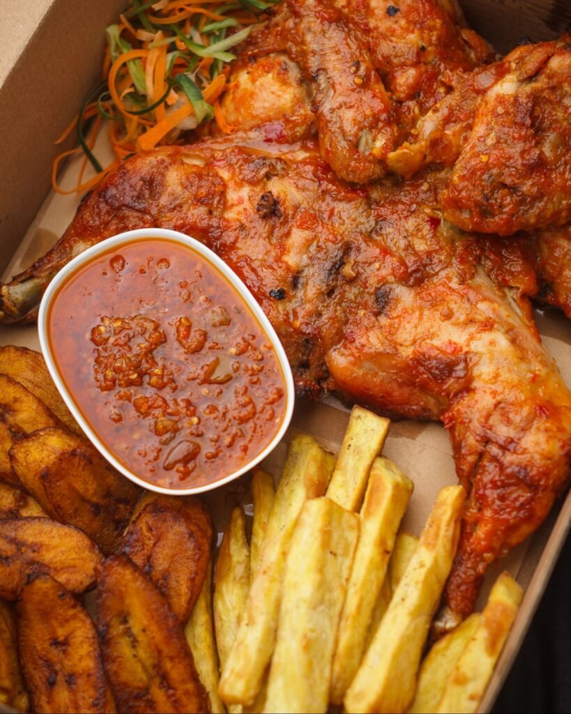 Freshly served African comfort food at Chopped Bistro Abuja